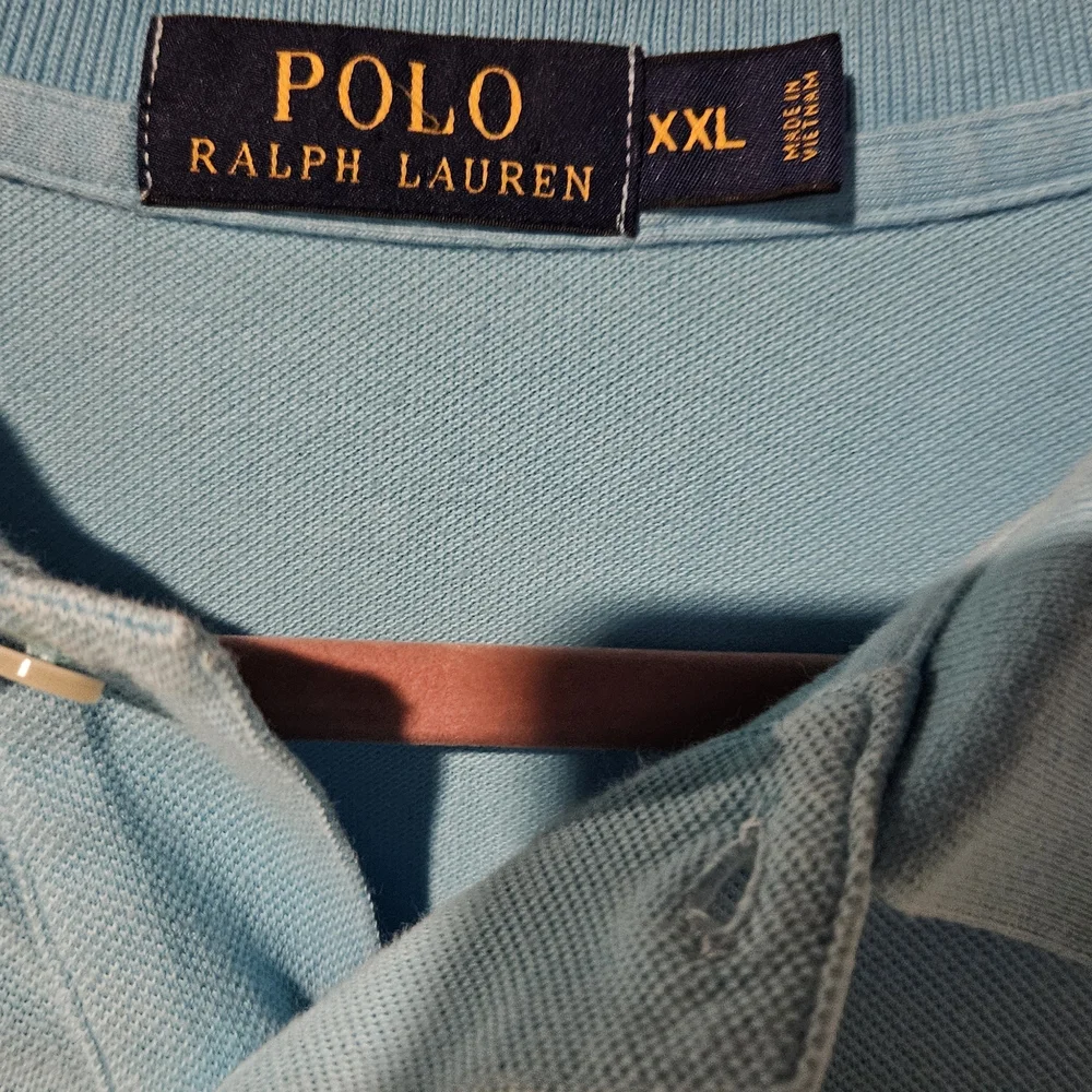 Polo by Ralph Lauren Men's Sky Blue Polo Shirt - Picture 2 of 3